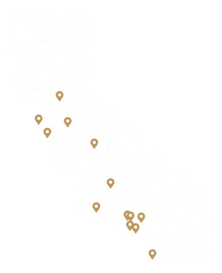 Map of All 13 office Locations in California